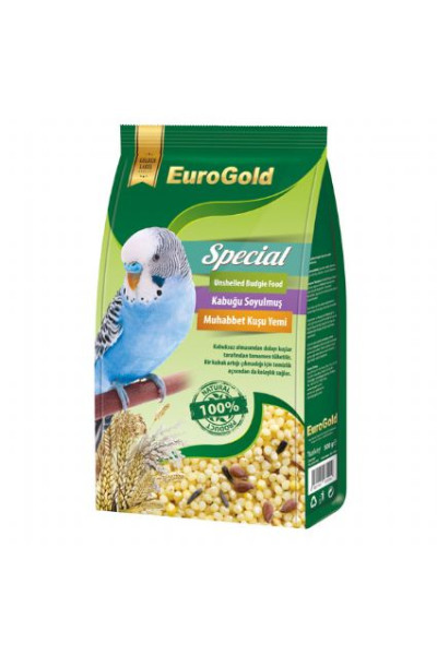 EUROGOLD SPECİAL KABUKSUZ MUHABBET KUŞ YEMİ 500 GR -12'Lİ .6